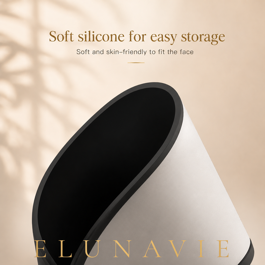 Elunavie LED face mask made from soft medical-grade silicone, CE certified