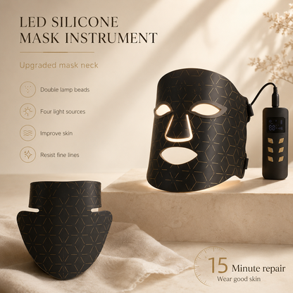 Elunavie Pro LED Face & Neck Mask | 4 Color Clinical Light Therapy