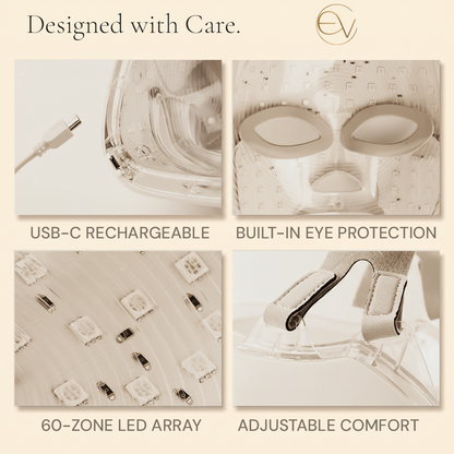 Elunavie LED Face Mask | 7 Color Professional Light Therapy