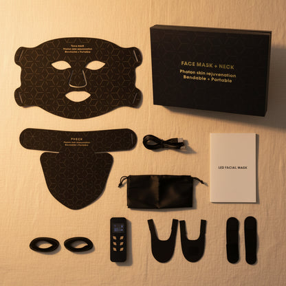 Elunavie Pro LED Face & Neck Mask | 4 Color Clinical Light Therapy