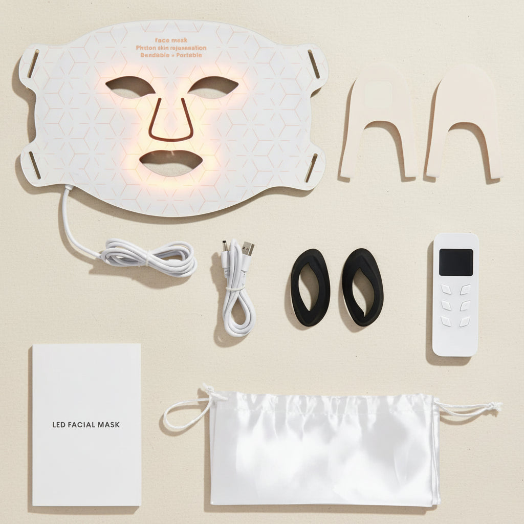 Elunavie Pro LED Face & Neck Mask | 4 Color Clinical Light Therapy