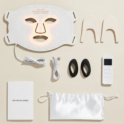 Elunavie Pro LED Face & Neck Mask | 4 Color Clinical Light Therapy