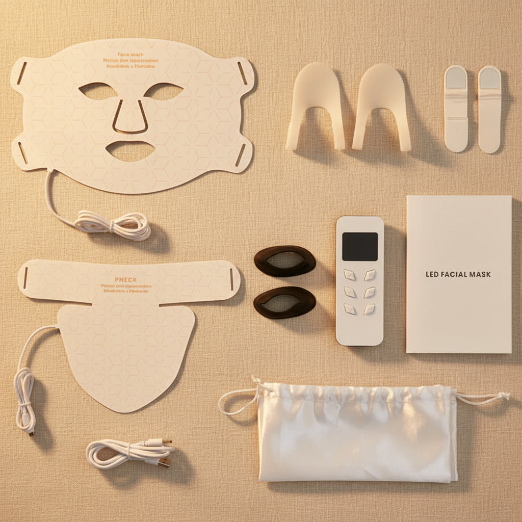 Elunavie Pro LED Face & Neck Mask | 4 Color Clinical Light Therapy
