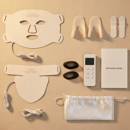 Elunavie Pro LED Face & Neck Mask | 4 Color Clinical Light Therapy